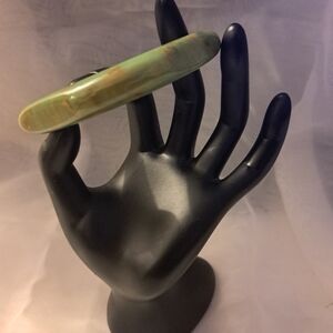 Green Bangle Bracelet